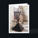 Carte Sculpture de l'ange de bronze, Rome, Italie<br><div class="desc">Sculpture de l'Ange de Bronze,  Rome,  Carte de voeux d'Italie. Vous pouvez facilement customiser ce produit gratuitement si vous souhaitez ajouter du libellé ou changer la couleur du arrière - plan.</div>