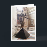 Carte Sculpture de l'ange de bronze, Rome, Italie<br><div class="desc">Sculpture de l'Ange de Bronze,  Rome,  Carte de voeux d'Italie. Vous pouvez facilement customiser ce produit gratuitement si vous souhaitez ajouter du libellé ou changer la couleur du arrière - plan.</div>
