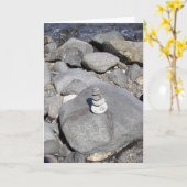 Carte Sculpture en roche (Fleur jaune)