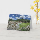 Carte Sculpture Falls Pano - Barton Creek - Austin Texas (Fleur jaune)