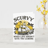 Carte Scurvy Quand La Vie Ne Te Donne Pas De Citrons Fru (Fleur jaune)