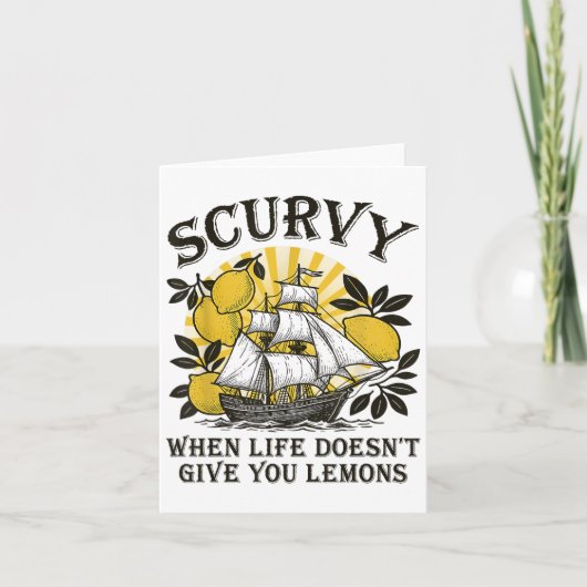 Carte Scurvy Quand La Vie Ne Vous Donne Pas De Citrons F (Devant)