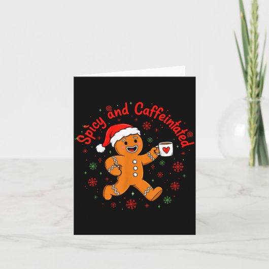 Carte Scy And Caffeinated Coffee Men Women Gingerbread C (Devant)
