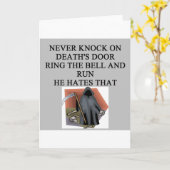 Carte sdoorbell de mort (Fleur jaune)