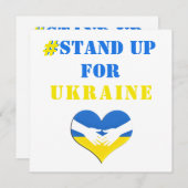 Carte # Se Débattre Pour L'Ukraine - Liberté - Drapeau U (Devant / Derrière)