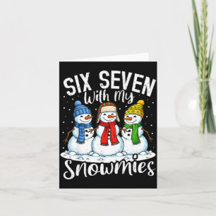 Carte Se détendre avec mes snowmies Funny Snowman 67 Noë