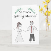 Carte Se marier (Fleur jaune)