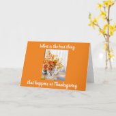 CARTE SE RASSEMBLER AVEC LA FAMILLE & LES AMIS À THANKSG (Fleur jaune)