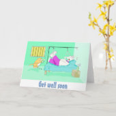 Carte se remettre (Fleur jaune)