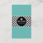 Carte SE REPOSANTE de timbre de rayure d'ANIMAL (Dos)