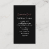 Carte se reposante d'entreprise de services (Dos)