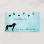 Carte se reposante d'entreprise de services (Dos)