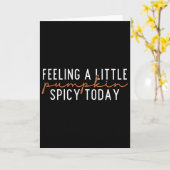 Carte Se sentant un peu citrouille épicée aujourd'hui  (Fleur jaune)