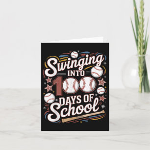 Carte Se Transformer En 100 Jours De Baseball Scolaire