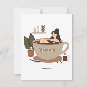 Carte Se tremper avec du café