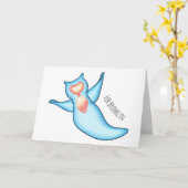 Carte Sea angel cartoon (Fleur jaune)
