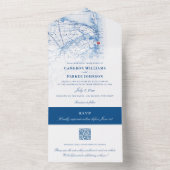 Carte Sea Bright New Jersey Élégant Mariage de la  (À l'intérieur)