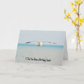 Carte Sea Gull Bird Art Ocean Anniversday Pun Card (Fleur jaune)