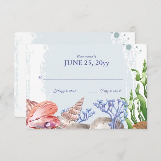 Carte Sea Life (Devant / Derrière)