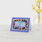 Carte Sea Shell Penser à vous (Fleur jaune)