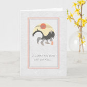 Carte Seagull Circle the Tides Missing You (Fleur jaune)