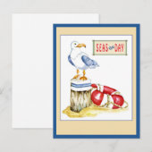 Carte Seagull Nautique En Tout Temps (Devant / Derrière)