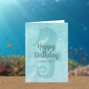 Carte Seahorse Joyeux anniversaire