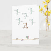 Carte SEAHORSES Boynton (Fleur jaune)