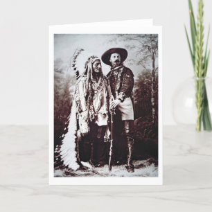 Carte Séance Taureau en chef (1831-90) en tournée avec