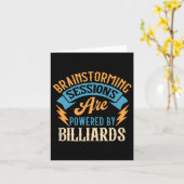 Carte Séances de Brainstorming Billard passionné (Fleur jaune)