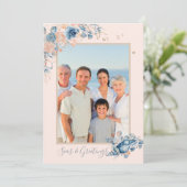 Carte Seas & salutations Noël Nautique Chic Photo (Debout devant)