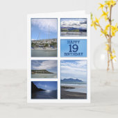 Carte Seascapes 19e anniversaire (Fleur jaune)