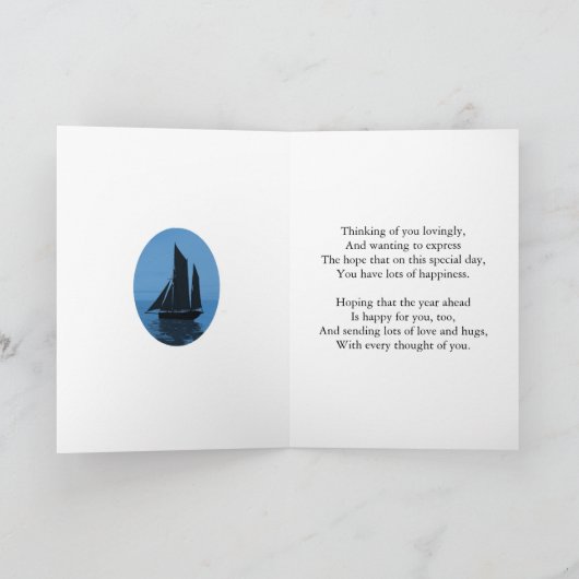 Carte Seascapes 65e anniversaire (Intérieur)