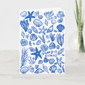 Carte Seashells Beach Shells Ocean Joyeux anniversaire (Devant)