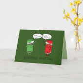 Carte Seasoning Salutations - Funny Christmas Card (Fleur jaune)