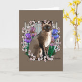 Carte Seasons Chats - Jardin de printemps (Fleur jaune)