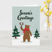 Carte Seasons Greetings Card (Fleur jaune)