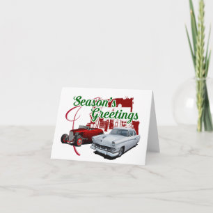 Carte Seasons Greetings Hot Rods