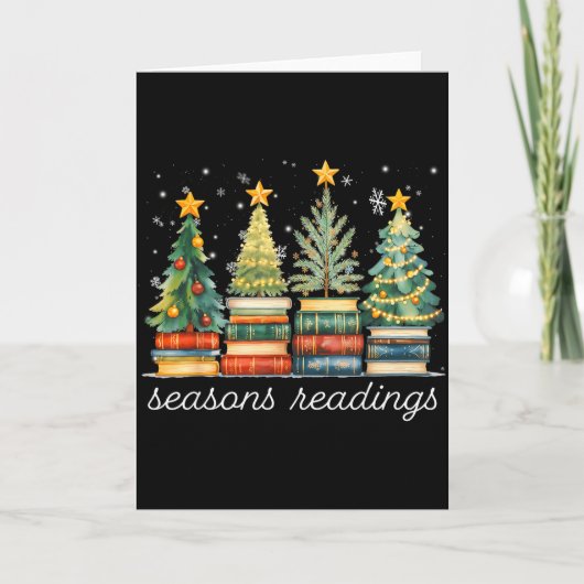 Carte Seasons Readings All Booked For Christmas Book Rea (Devant)