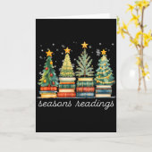 Carte Seasons Readings All Booked For Christmas Book Rea (Fleur jaune)