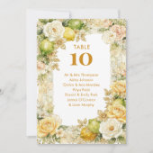 Carte Seating Table Luxury Mediterranean Lemons & Flower (Devant)