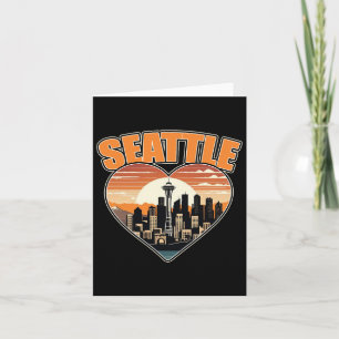 Carte Seattle Washington State États-Unis Hommes Femmes