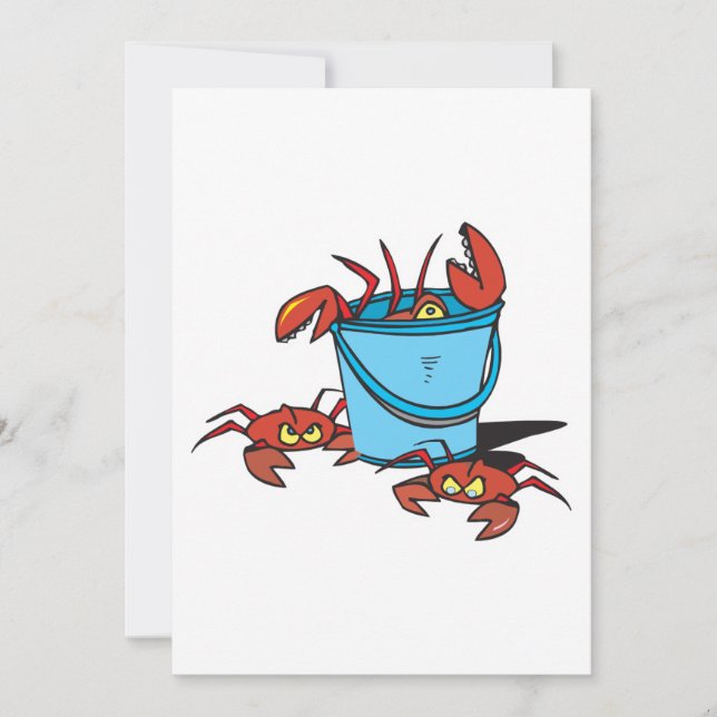 Carte seau de crabes (Devant)