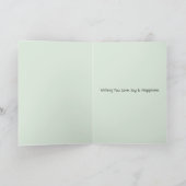 Carte Seau vert blanc Fleurs de lavande (Intérieur)