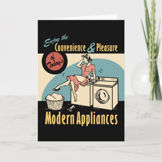 Carte Sèche-laveuse Rétro-ménagère (Devant)