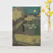 Carte Sécher le lin ou la lune au Prieuré : blanc (Fleur jaune)