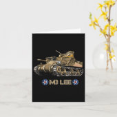 Carte Seconde Guerre mondiale American Medium Tank M3 Le (Fleur jaune)