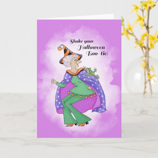 Carte Secoue ton Boo-tie (Fleur jaune)