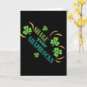 Carte Secouer vos Shamrocks (Fleur jaune)