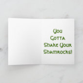 Carte Secouez Vos Shamrocks ! (Intérieur)
